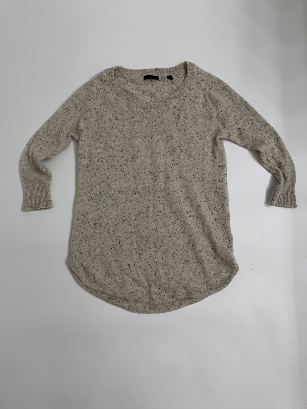 ATM Anthony Thomas Melillo 100% Cashmere Speckled Shirttail Sweater XS